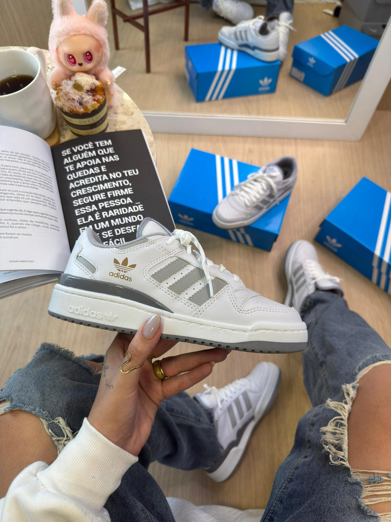 Adidas Forum Low Branco Cinza
