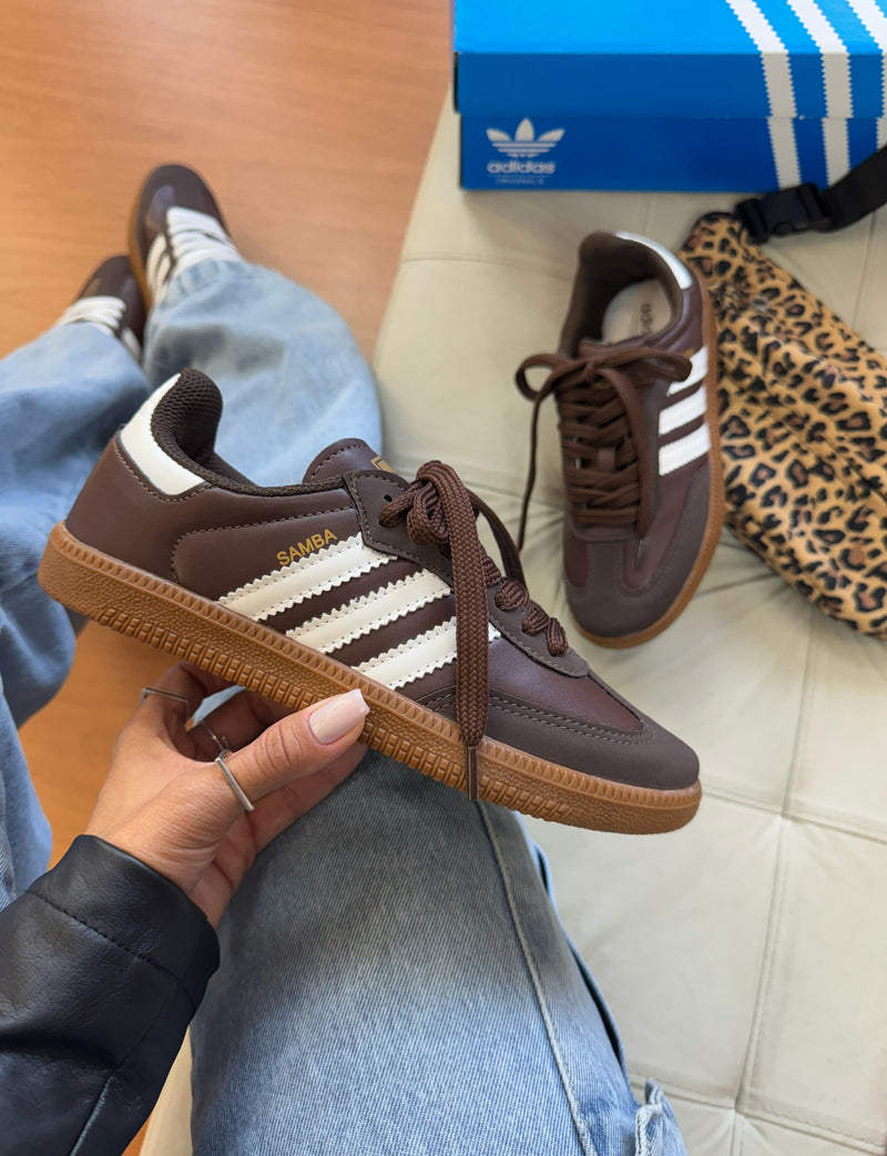 Adidas Samba Café - Couro legítimo