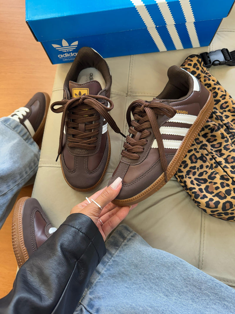 Adidas Samba Café - Couro legítimo